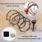 118inch Long Grapevine Garland With Solar String Lights Bendable Fake Tree Branches For Decoration Artificial Tree Twigs Wall Room Hanging Garden Fence Patio Yard Wedding Decorating (Brown, Small)